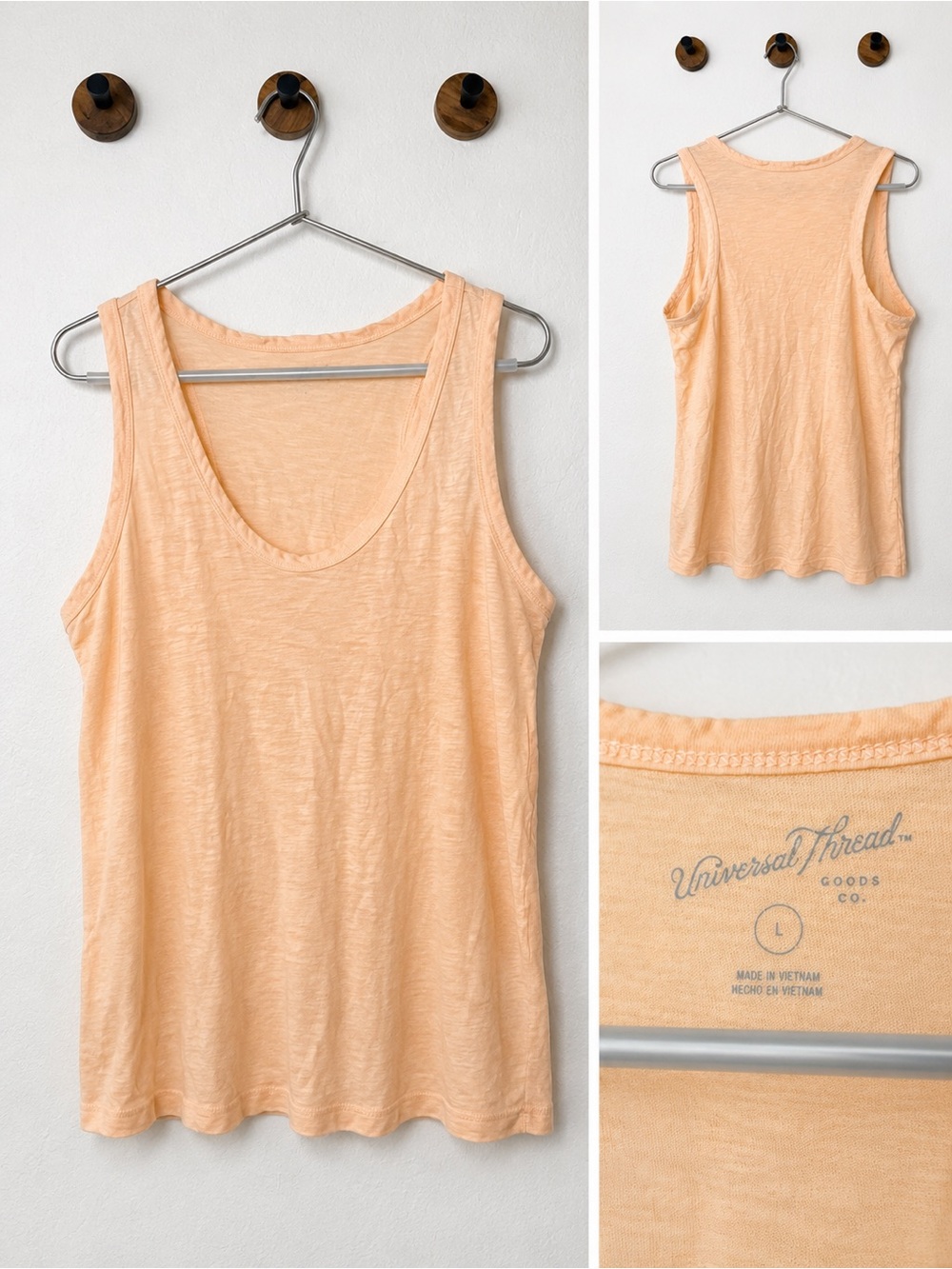 Universal Thread Peach Slub Scoop Neck Tank